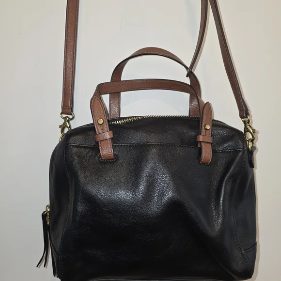Fossil Rachel Black Small Satchel Preloved In Amazing Condition - Picture 7 of 15